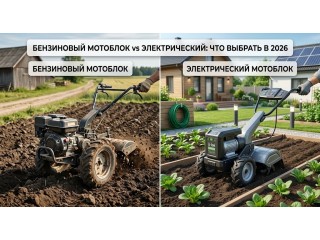 Бензиновый мотоблок или электрический: что выбрать в 2026 году