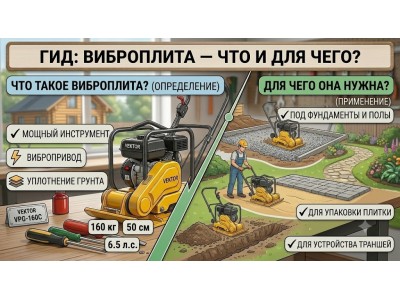 Что такое виброплита и для чего она нужна