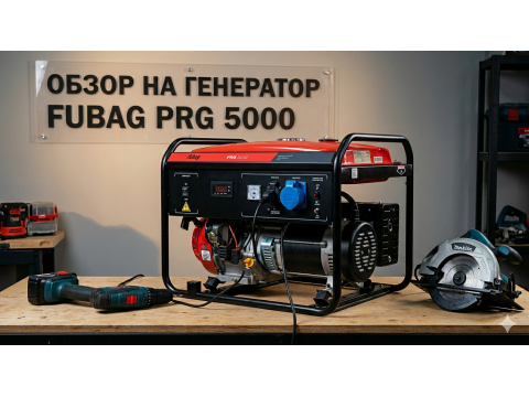 Генератор бензиновый FUBAG PRG 5000 — обзор надёжной электростанции 4,5 кВт для дачи, дома и стройки