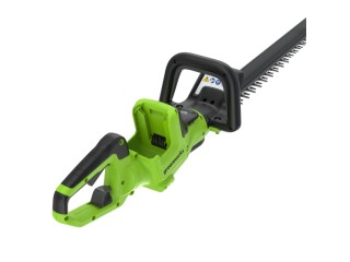 Кусторез аккумуляторный Greenworks GD24HT611 — обзор бесщёточного кустореза 24V с лезвием 61 см