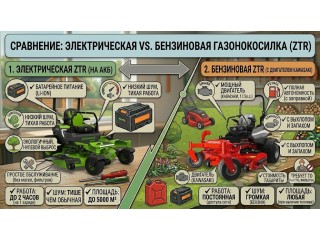 Greenworks ZTC152 vs Weibang Discovery KX61: аккумулятор или бензин для профессионального кошения