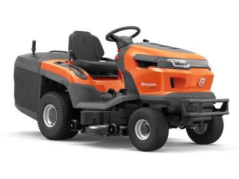 Садовый трактор Husqvarna TC 220T — обзор профессиональной модели с травосборником 300 л и двухцилиндровым двигателем