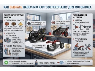 Как выбрать навесную картофелекопалку для мотоблока