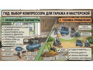 Как выбрать компрессор для гаража и мастерской