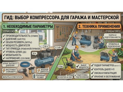 Как выбрать компрессор для гаража и мастерской