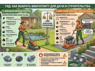 Как выбрать виброплиту для дачи и строительства