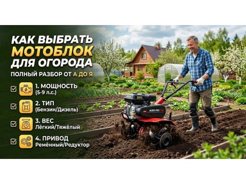 Как выбрать мотоблок для огорода: полный разбор от А до Я