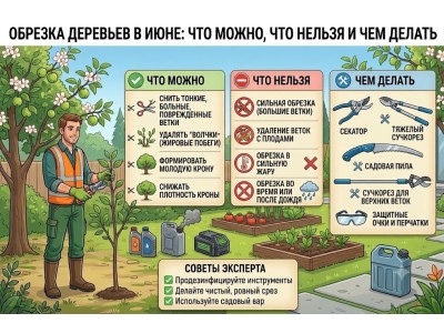 Обрезка деревьев в июне: что можно, что нельзя и чем делать