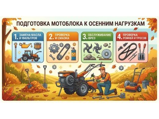 Подготовка мотоблока к интенсивным осенним нагрузкам