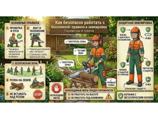 Как безопасно работать с бензопилой: правила и экипировка