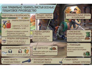 Как правильно убирать листья осенью: пошаговое руководство