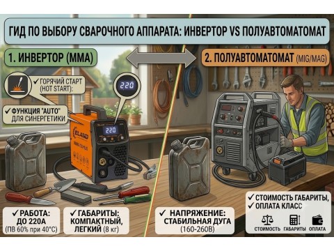 Как выбрать сварочный аппарат: инвертор, полуавтомат и основные параметры
