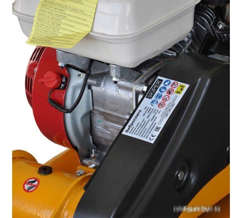 Виброплита Skiper С-60 Honda GX160 (колеса, мат)