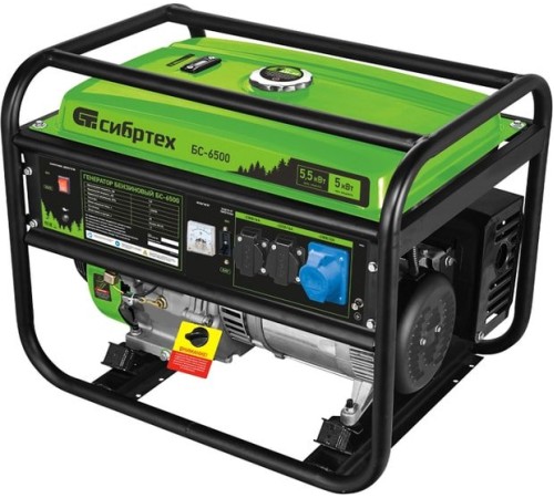 Генератор бензиновый Сибртех БС-6500