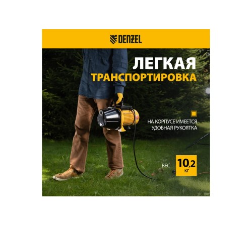 Самовсасывающий насос Denzel GP1100C
