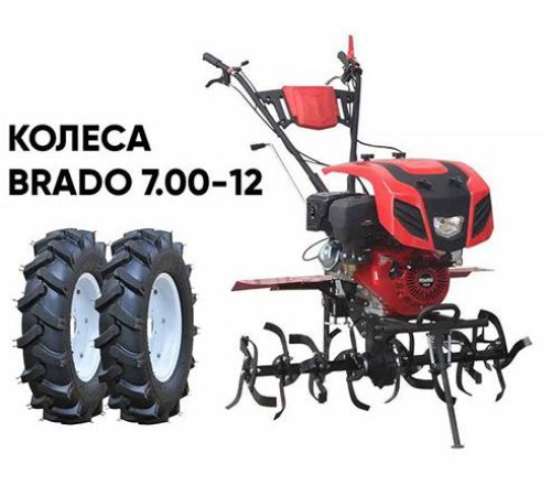 Мотоблок Brado GT-1400SX колеса Brado 7.00-12