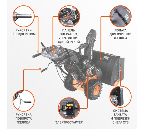 Снегоуборщик бензиновый Patriot Сибирь 110E