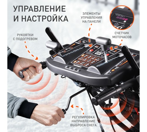 Снегоуборщик бензиновый Patriot Сибирь 110E