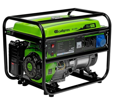 Генератор бензиновый Сибртех БС-6500