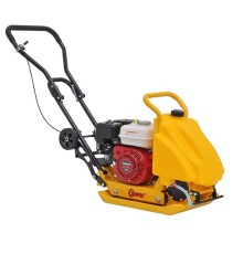 Виброплита Skiper C-90 Honda GX160 (бак, колеса, мат)