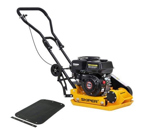 Виброплита Skiper С-60 Loncin LC160F (колеса, мат)