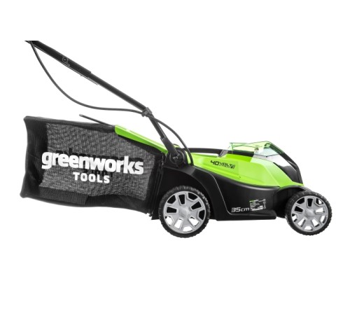 Колёсная газонокосилка Greenworks G40LM35K4 (с 1-м АКБ 4 а*ч)