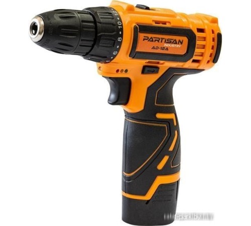 Дрель-шуруповерт Partisan AD-12A (с 2-мя АКБ, кейс)