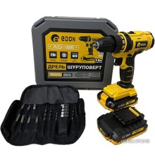 Дрель-шуруповерт Edon AD-18E (с 2-мя АКБ, кейс, набор оснастки)