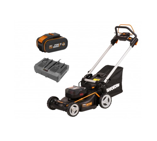 Газонокосилка Worx WG749E (с 2-мя АКБ)