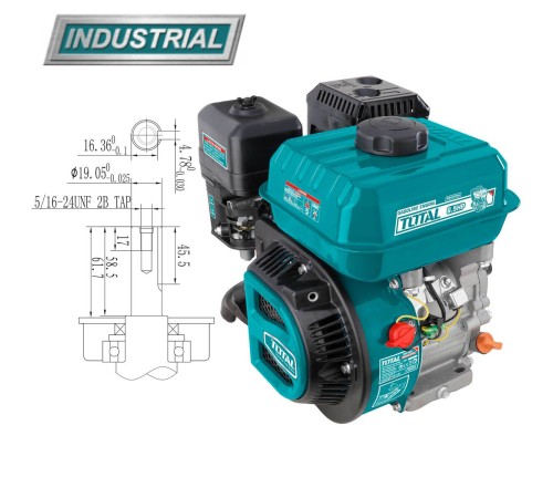 Двигатель бензиновый  Total TGEN16821 4,8 л.с.