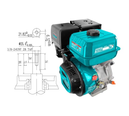 Двигатель бензиновый  Total TGEN1881