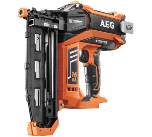 Пистолет гвоздезабивной (нейлер)  AEG Powertools B16N18-0 аккумуляторный (без АКБ и ЗУ)