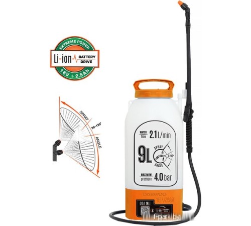 Аккумуляторный опрыскиватель Daewoo Power DSA 9Li