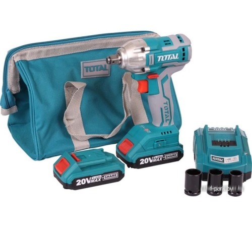 Гайковерт Total TIWLI2001 (с 2-мя АКБ, сумка)