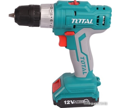 Дрель-шуруповерт Total TDLI1222 (с 2-мя АКБ, кейс)