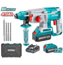 Перфоратор Total TRHLI202287 (с 2-мя АКБ, кейс)