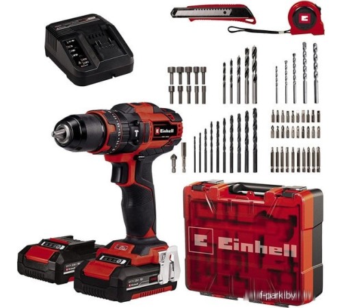 Ударная дрель-шуруповерт Einhell TE-CD 18/40 Li-i +64 4513992 (с 2-мя АКБ, кейс)