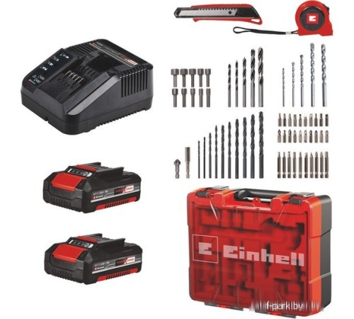 Ударная дрель-шуруповерт Einhell TE-CD 18/40 Li-i +64 4513992 (с 2-мя АКБ, кейс)