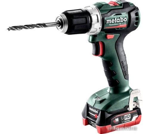Дрель-шуруповерт Metabo PowerMaxx BS 12 BL 601038800 (с 2-мя АКБ 4 Ah, кейс)