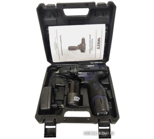 Дрель-шуруповерт WATT WAS-12Li 1.012.025.21 (с 2-мя АКБ, кейс)