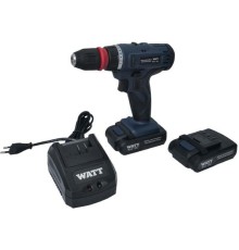 Дрель-шуруповерт WATT WAS-21Li 1.021.029.10 (с 2-мя АКБ, кейс)