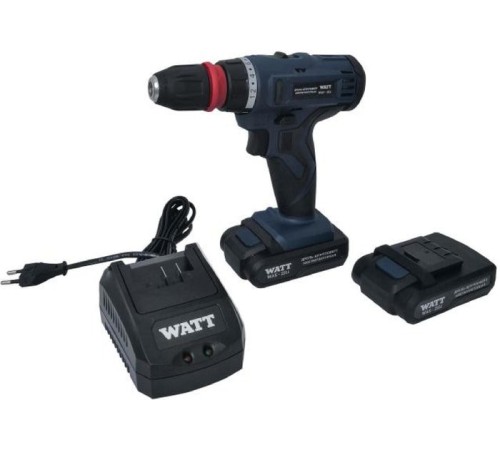 Дрель-шуруповерт WATT WAS-21Li 1.021.029.10 (с 2-мя АКБ, кейс)
