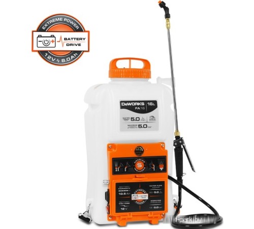 Аккумуляторный опрыскиватель DeWORKS FA 16