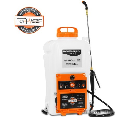 Аккумуляторный опрыскиватель DeWORKS FA 20