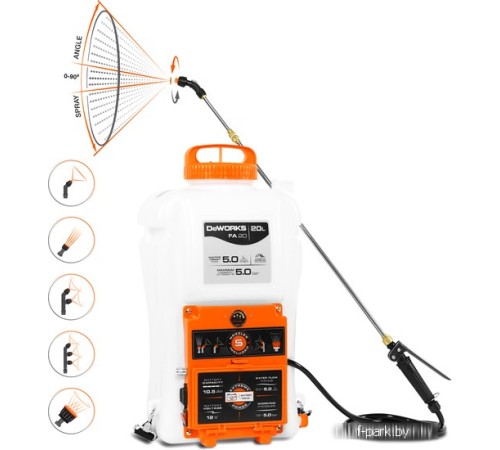 Аккумуляторный опрыскиватель DeWORKS FA 20