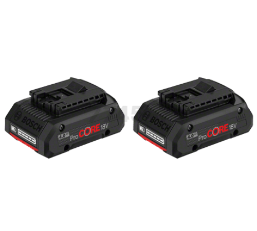 Комплект Аккумулятор Bosch ProCORE 18 В 4 Ач 2 шт ЗУ GAL 18V-160 C