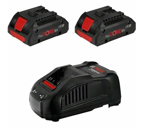 Комплект Аккумулятор Bosch ProCORE 18 В 4 Ач 2 шт ЗУ GAL 18V-160 C