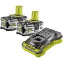 Аккумулятор Ryobi RC18150-250 ONE+ 18 В 5 Ач 2 штуки с ЗУ
