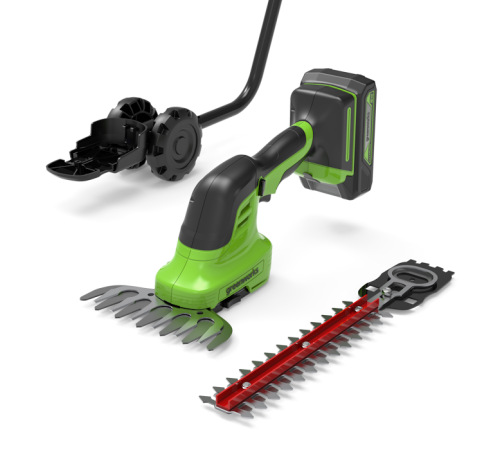 Кусторез + ножницы Greenworks G24SHT 1600607 (без АКБ)