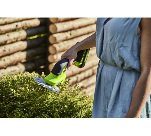 Кусторез + ножницы Greenworks G24SHT 1600607 (без АКБ)